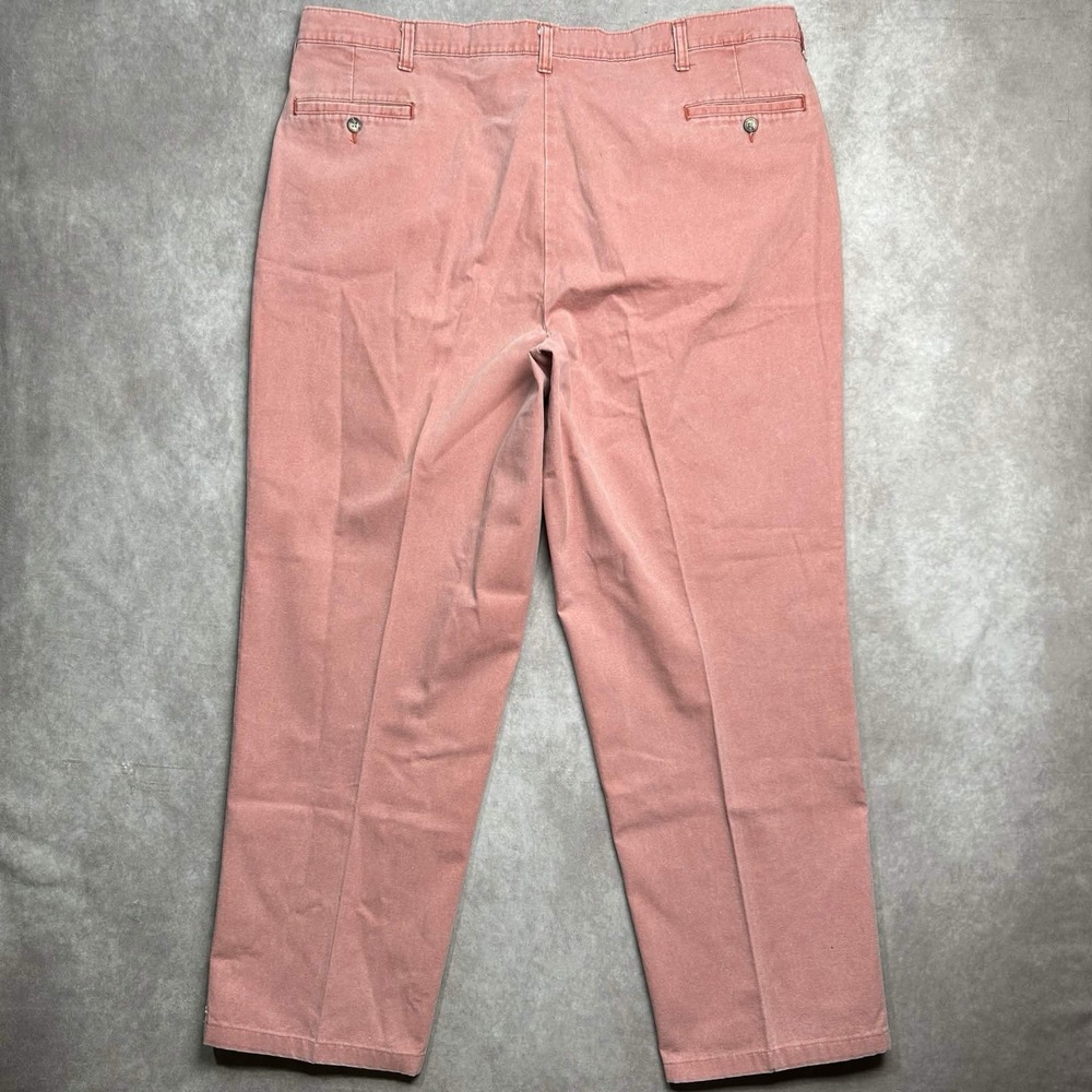 Murrays Toggery Shop Pants Mens 42 Nantucket Reds Pink Chinos Pleated Casual - Picture 2 of 8